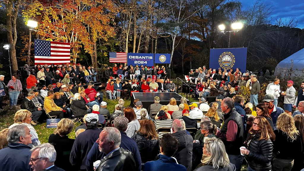 Outside Campaign Rally
