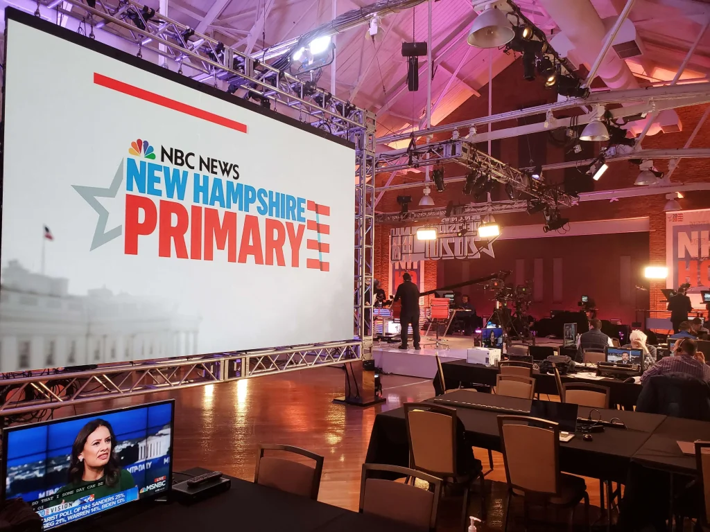 NBC News New Hampshire Primary Backdrop